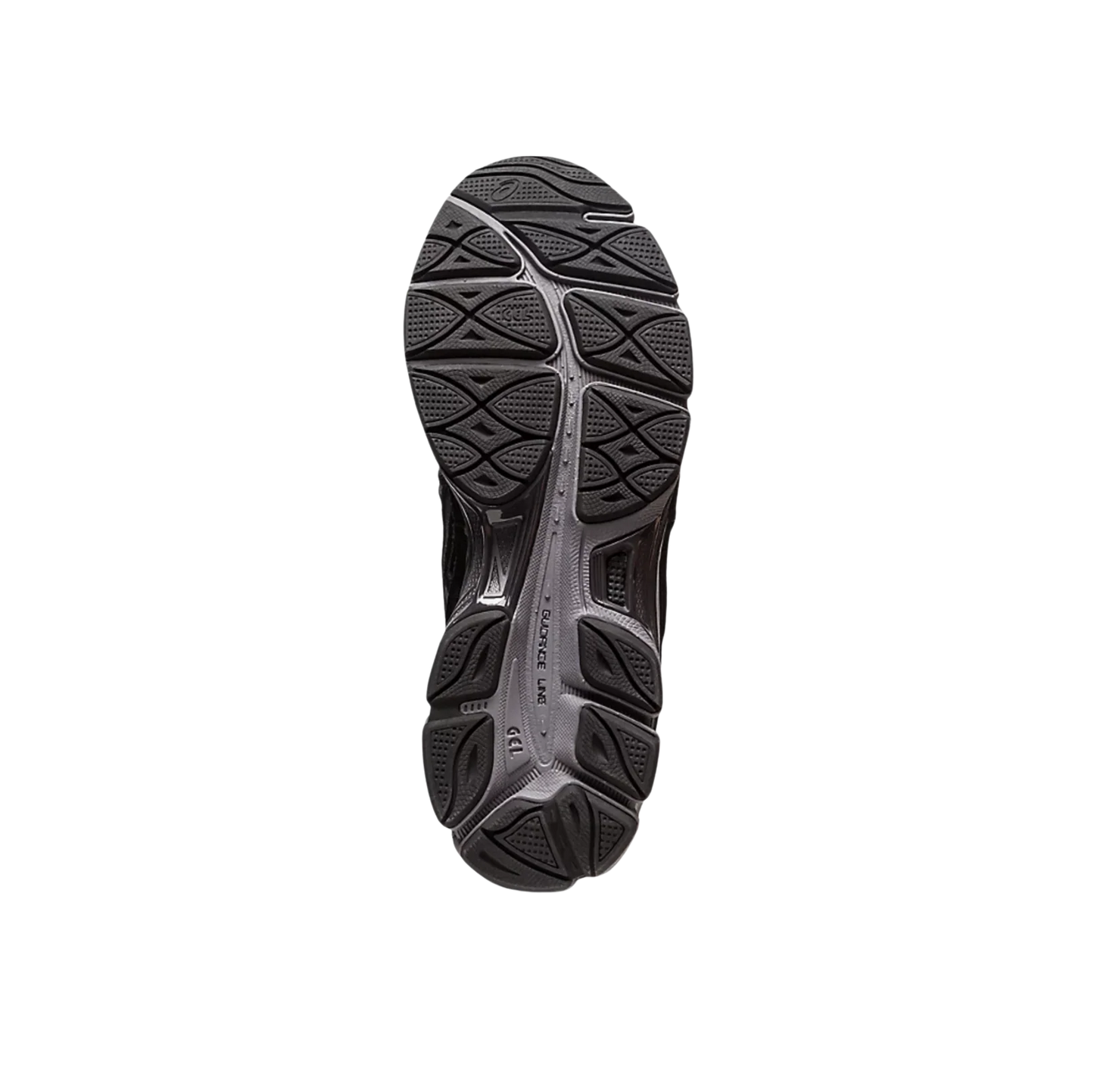 ASICS GEL NYC Graphite Grey Black – Sohlenansicht mit rutschfester Gummisohle und technischem Grip-Profil
