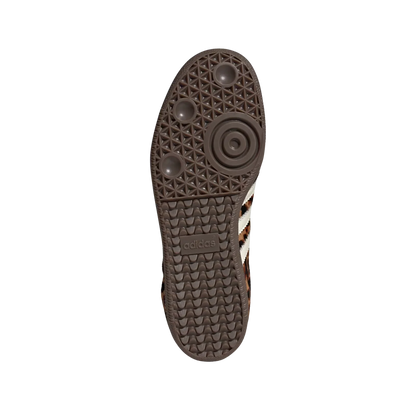 Adidas Samba OG Leopard – Sohlenansicht der Retro-Damen-Sneaker aus Pony Hair mit Leoparden-Print und Gummisohle