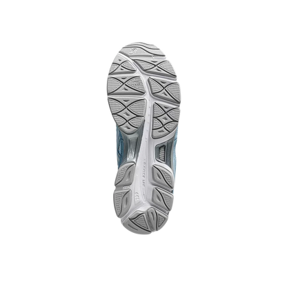 ASICS GEL NYC Arctic Sky – Sohlenansicht mit rutschfester Gummisohle und technischer Profilstruktur